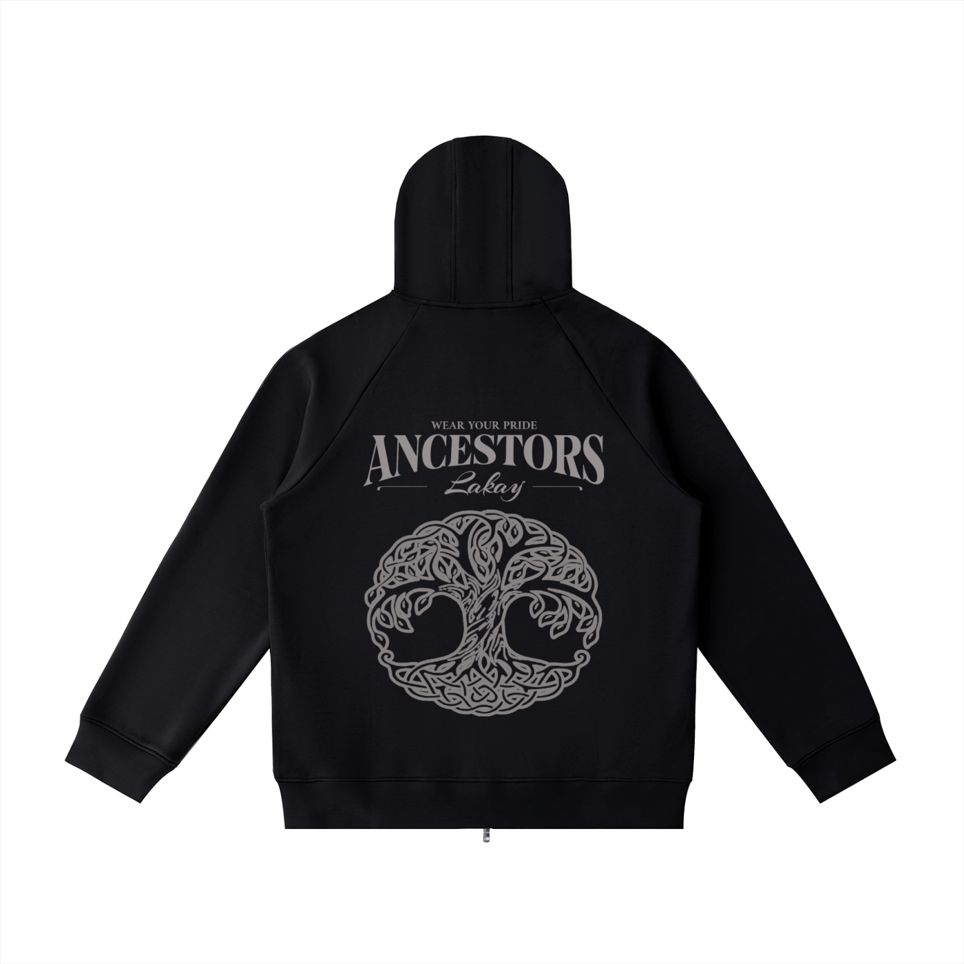 Heavyweight Raglan Sleeve Zip Hoodie
