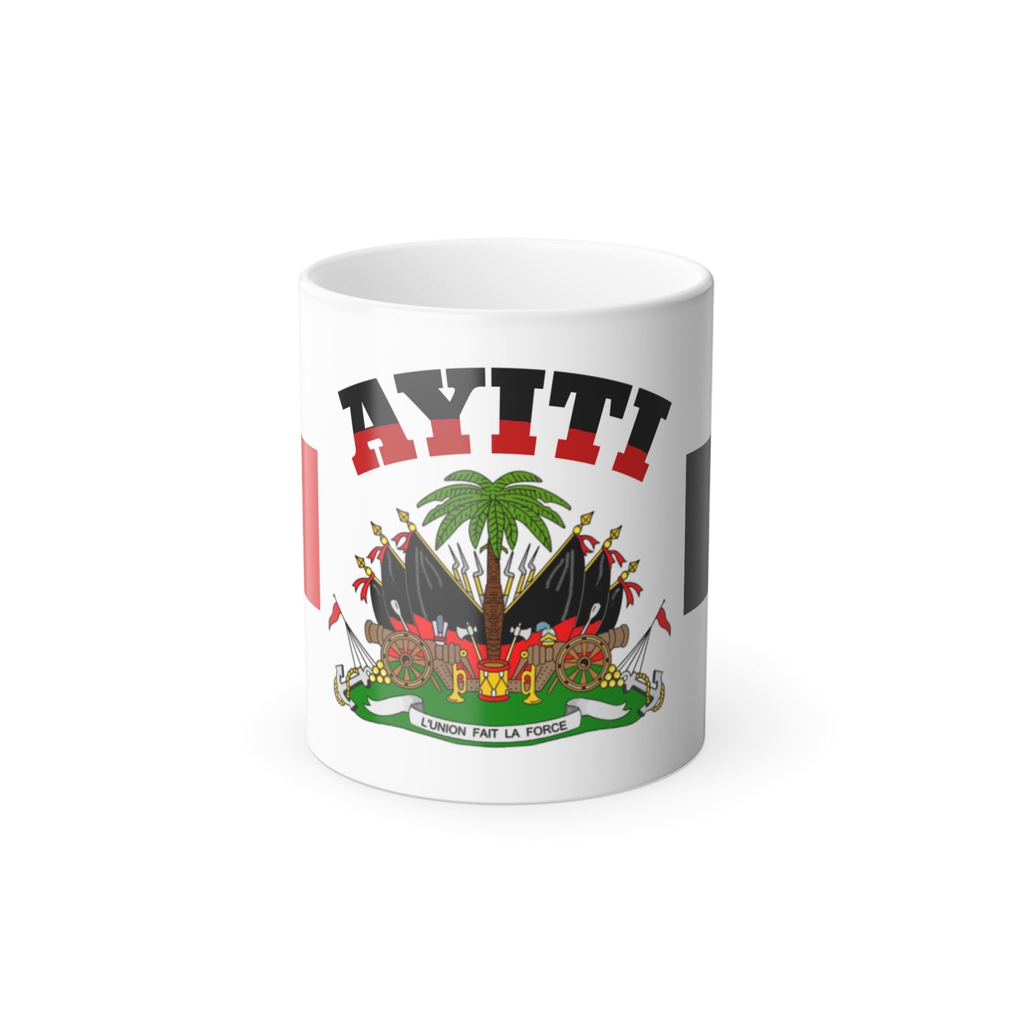 Ayiti Haitian Flag Color-Morph Magic Mug — 11oz Heat-Change Coffee Cup