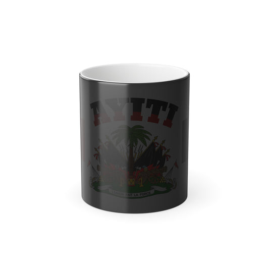 Ayiti Haitian Flag Color-Morph Magic Mug — 11oz Heat-Change Coffee Cup
