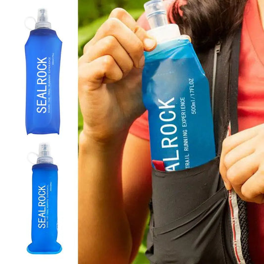  Foldable Silicone Soft Flask Water Bottles